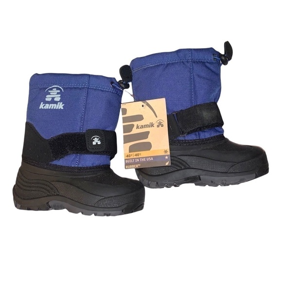 Kid's Kamik Navy Rocket WINTER SNOW Boots Comfort Rated -40°F Size 6M - Picture 9 of 14